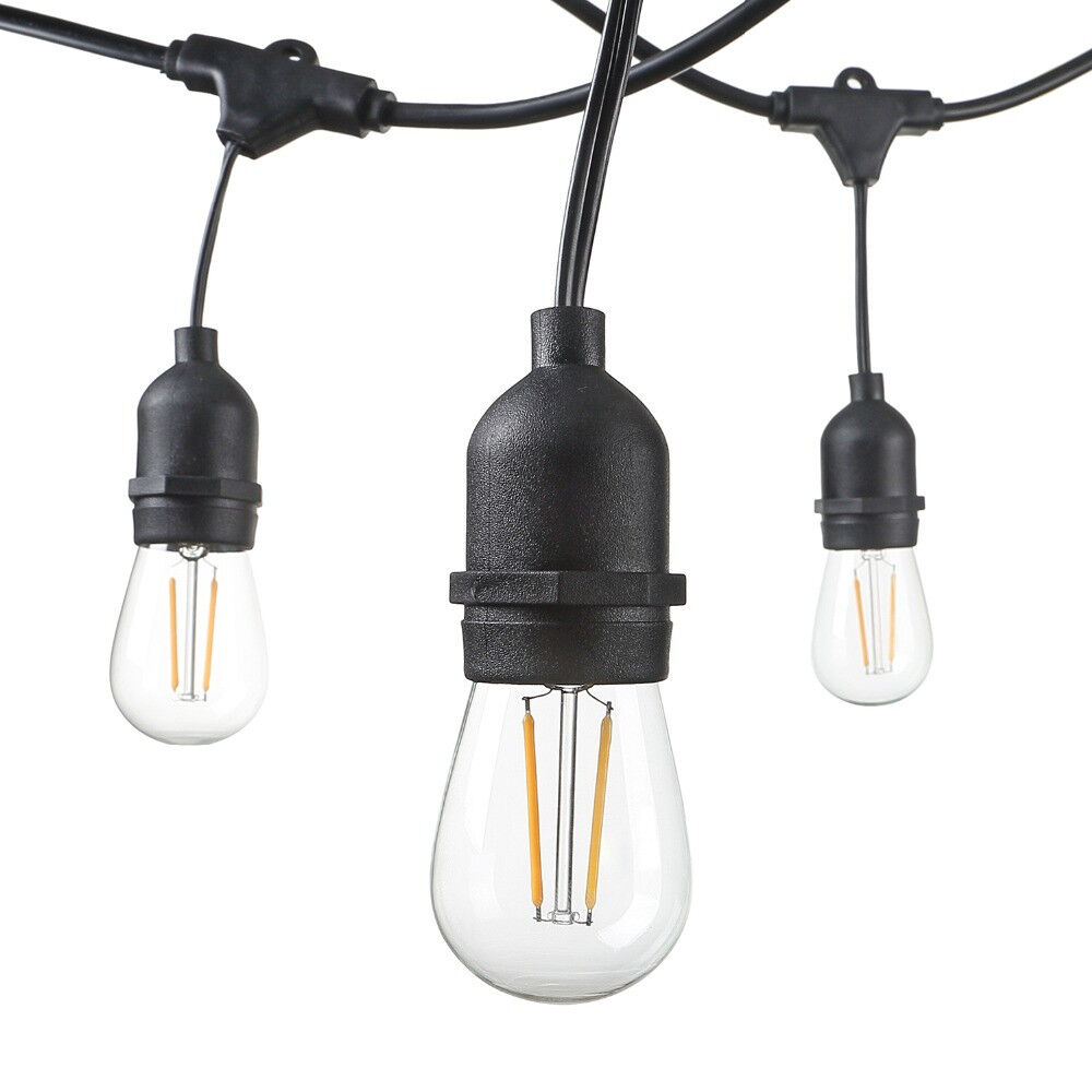Уличная LED гирлянда Vintage Edison 10 ламп E27 длина 7,5м для двора и террасы, водонепроницаемая декорация для сада, улицы и балкона