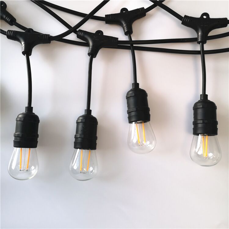 Уличная гирлянда с ретро лампами LED Edison 15шт, 220V, 10 метров с переходником