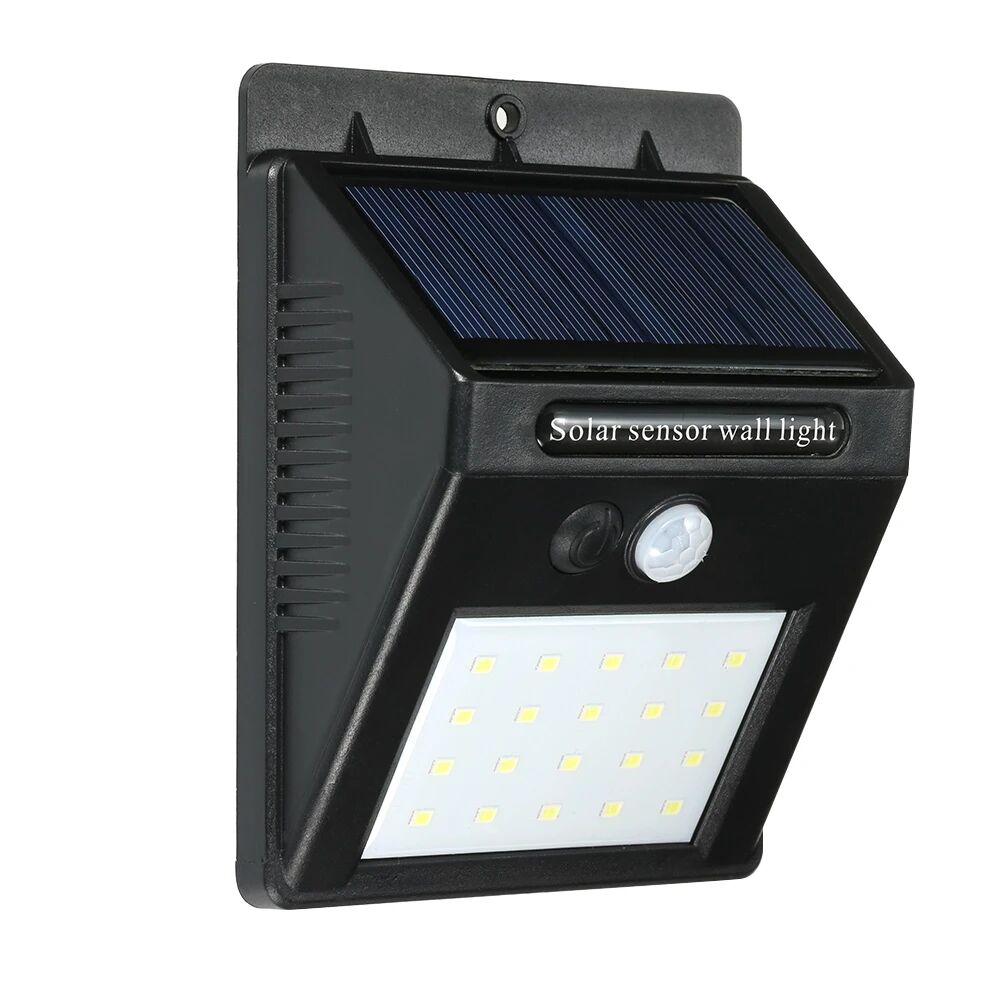 Вуличний світильник із датчиком руху на сонячній батареї Light LED 20 білий колір