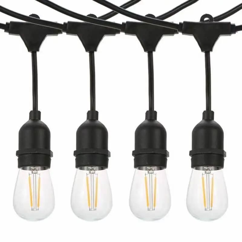 Уличная гирлянда с ретро лампами LED Edison 15шт, 220V, 10 метров с переходником