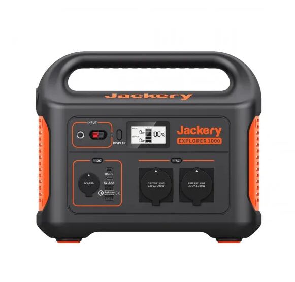 Портативная электростанция Jackery Explorer 1000 1002 Вт·ч, 230 В/1000 Вт (пик 2000 Вт)