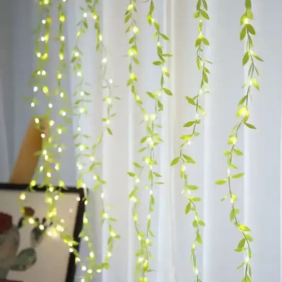 Декоративная гирлянда SunLamp 180 Led теплый белый, 3х1м 10 линий 8 режимов, 220в