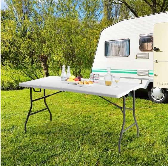 Стіл розкладний SpringFun 180см, навантаження 120кг багатофункціональний, компактний для туризму, дому, саду та заходів