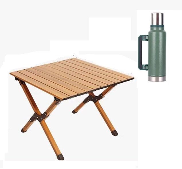 Раскладной стол SpringFun S 60×45×60см - портативный кемпинговый стол для туризма Металлический каркас 30кг Садовая мебель