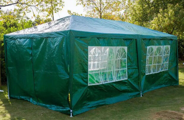 Павільйон садовий gazebo Taizhou 3х6м Зелений CC-ZT-003, діаметр труби 24X18X18 мм