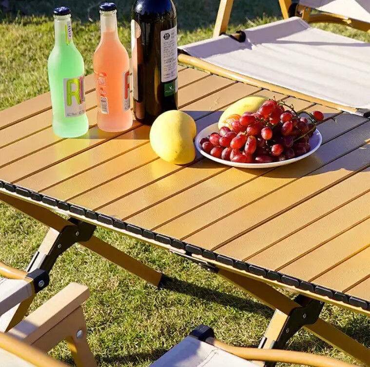 Раскладной стол SpringFun M 90×60×45см - портативный кемпинговый стол для туризма Металлический каркас 30кг Для 3-4 человек