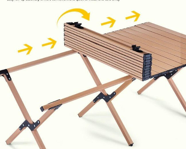 Раскладной стол SpringFun L 120×60×45см - портативный кемпинговый стол для туризма Металлический каркас 30кг Для 4-6 человек