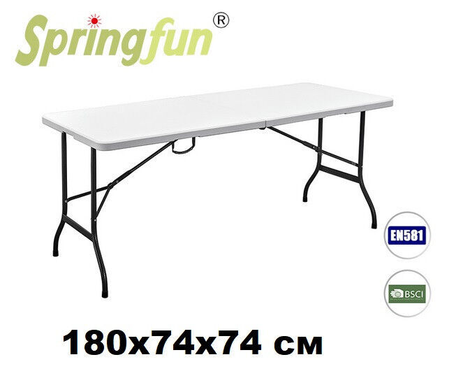 Многофункциональный стол SpringFun 180см - раскладная для туризма Кейтеринговая мебель нагрузка 150кг для туризма, дома, сада и мероприятий